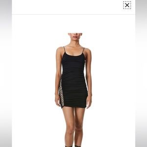 alice + olivia Siriana Lace-Up Mini Dress NWT sz 4